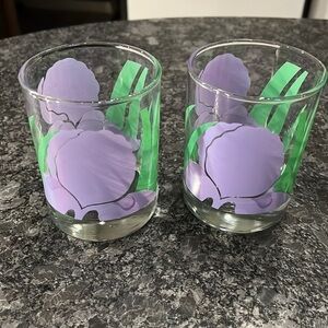 Set of 2 La Rue 12oz Iris Rocks Glasses